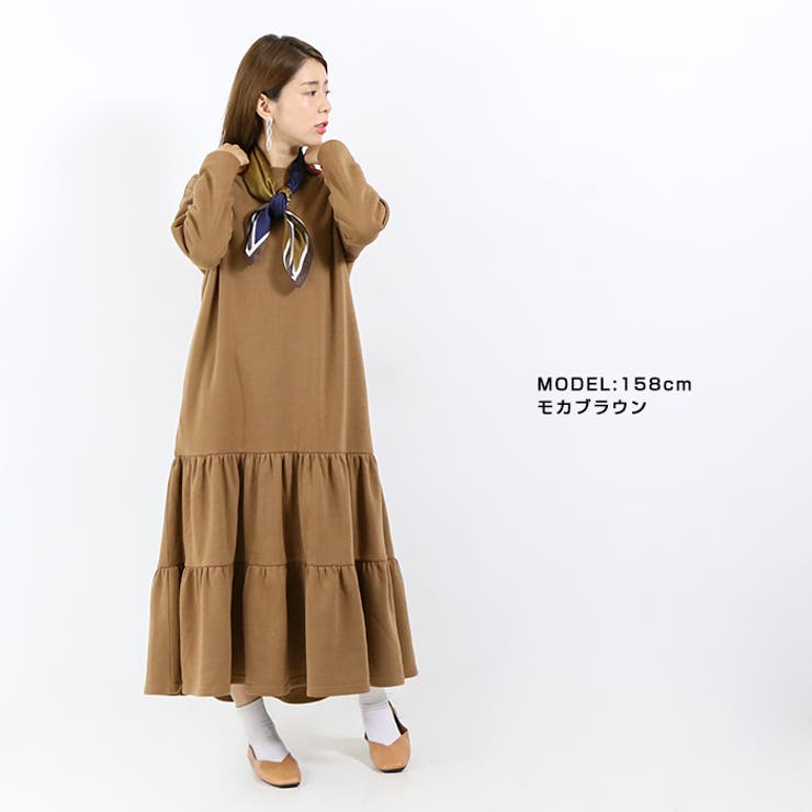 ぬくぬく裏起毛ティアードワンピース ワンピース 裏起毛 冬物 品番 Crcw Citrine Chakra シトリンチャクラ のレディースファッション通販 Shoplist ショップリスト