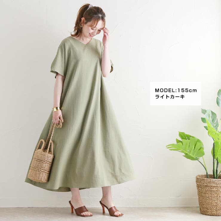 ｖネックワンピース ワンピース ゆったりサイズ 半袖 品番 Crcw Citrine Chakra シトリンチャクラ のレディースファッション通販 Shoplist ショップリスト