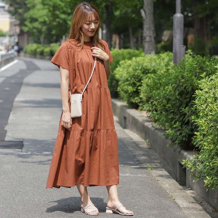 ティアードワンピース ティアードワンピース 半袖 ロング丈 品番 Crcw Citrine Chakra シトリンチャクラ のレディースファッション通販 Shoplist ショップリスト