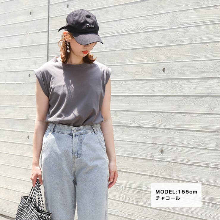 ロールアップノースリーブトップス◇トップス ノースリ ロールアップ ...