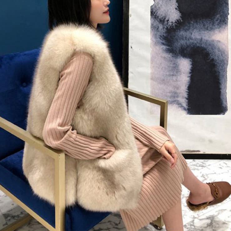 エコファーベスト◆アウター エコファー フェイクファー | CITRINE Chakra | 詳細画像14 