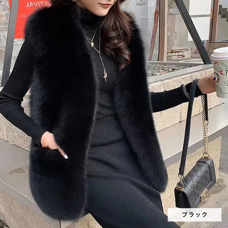 エコファーベスト◆アウター エコファー フェイクファー | CITRINE Chakra | 詳細画像16 