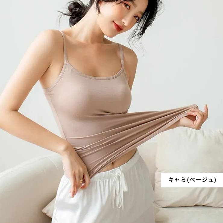 GOLDS♡ダイヤ♢バックル♡ビジュー付きキャミトップス／チュニック♡ピンクM GOLDS♡ダイヤ♢バックル♡ビジュー付きキャミトップス