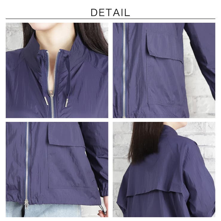 スタンドカラージップブルゾン◆ブルゾン ライトアウター ジッパー | CITRINE Chakra | 詳細画像4 