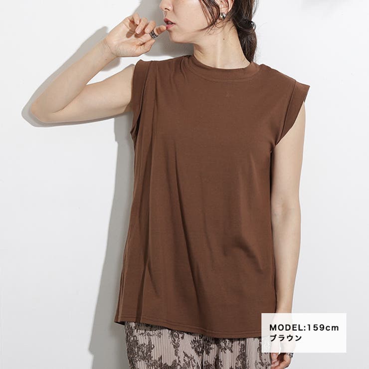 ロールアップノースリーブトップス◆トップス ノースリーブ Tシャツ | CITRINE Chakra | 詳細画像18 