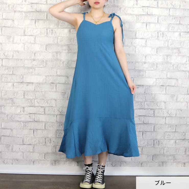 裾切替キャミワンピース◇キャミワンピース ワンピース ロング丈