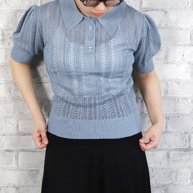 オーラリー　ポロシャツ　サマーニット Auralee クロップド ニットポロシャツ | グリーン | FARFETCH JP