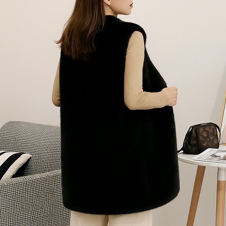 エコファーロングベスト◆ファーベスト ロングベスト ベスト | CITRINE Chakra | 詳細画像4 