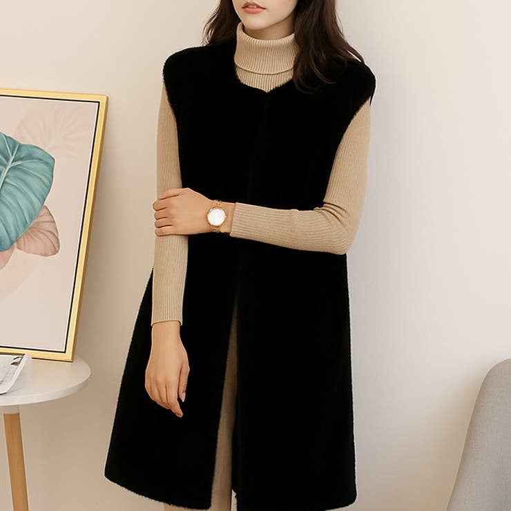 エコファーロングベスト◆ファーベスト ロングベスト ベスト | CITRINE Chakra | 詳細画像5 