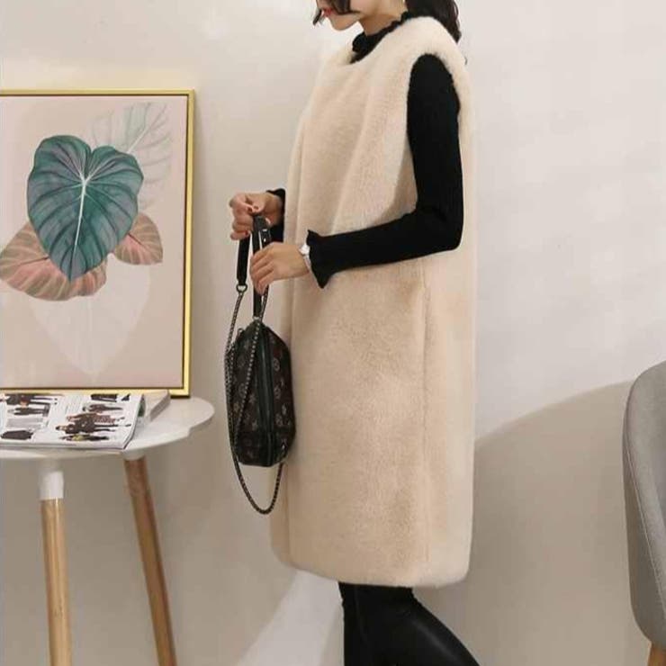 エコファーロングベスト◆ファーベスト ロングベスト ベスト | CITRINE Chakra | 詳細画像8 