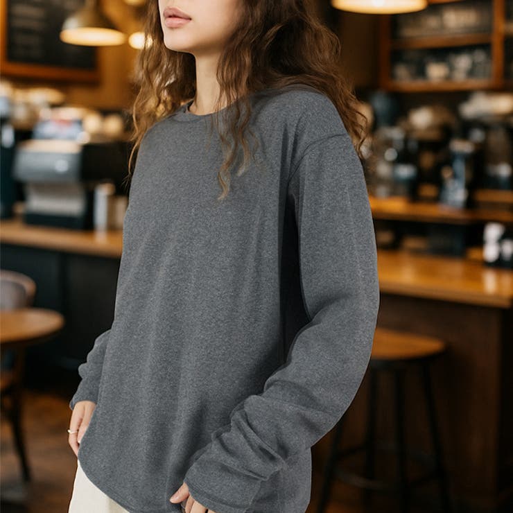 とろみ素材ロングTシャツ◆Tシャツ ロンT ロングTシャツ | CITRINE Chakra | 詳細画像11 