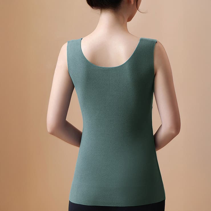 保温インナー◆カップ付きタンクトップ ピーチ起毛 インナー | CITRINE Chakra | 詳細画像19 