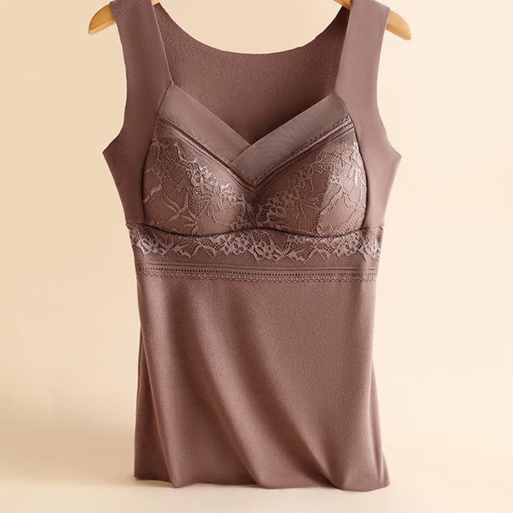 保温インナー◆カップ付きタンクトップ ピーチ起毛 インナー | CITRINE Chakra | 詳細画像29 