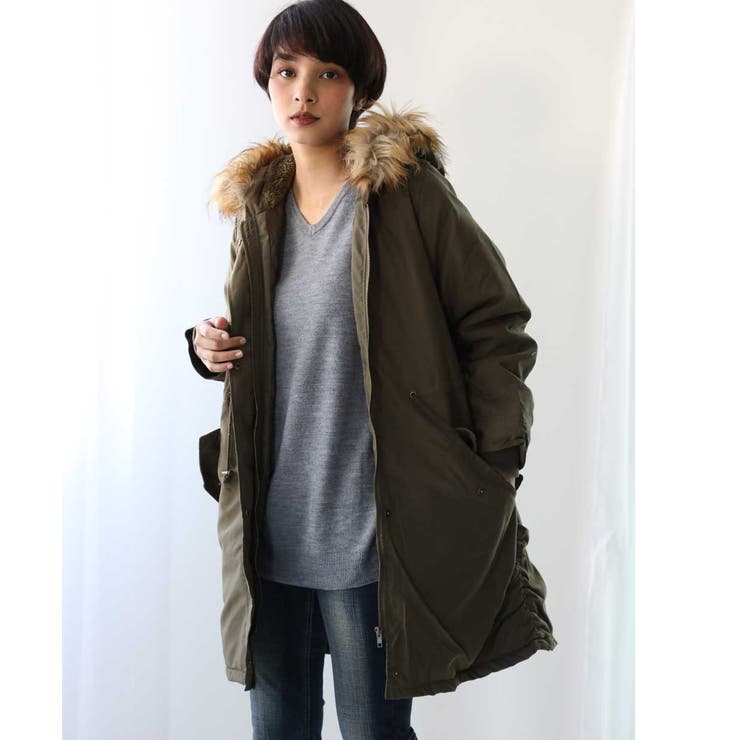 モッズコート 中綿コート ミドル丈[品番：WZ000003227