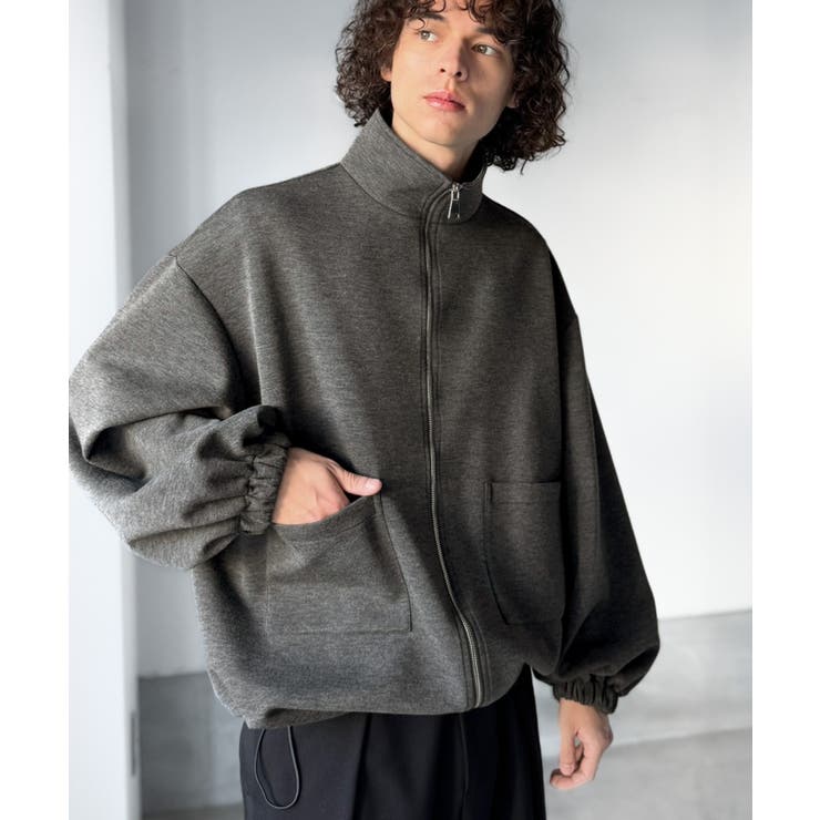 チャコール | ポケットデザインWジップダンボールジャケット Pocket Design | Classical Elf Men