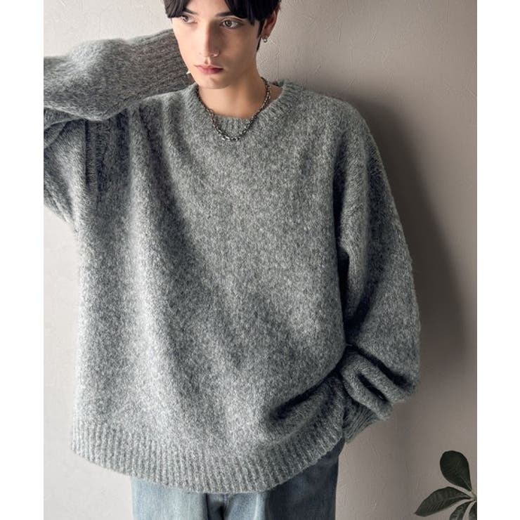 「深みのある大人に。」クルーネックミックスカラー糸ニット Crew neck | Classical Elf Men | 詳細画像11 