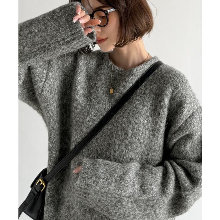 「深みのある大人に。」クルーネックミックスカラー糸ニット Crew neck | Classical Elf Men | 詳細画像17 