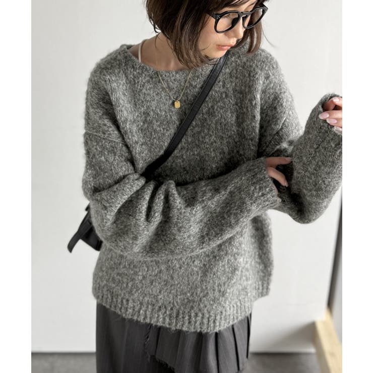 「深みのある大人に。」クルーネックミックスカラー糸ニット Crew neck | Classical Elf Men | 詳細画像19 