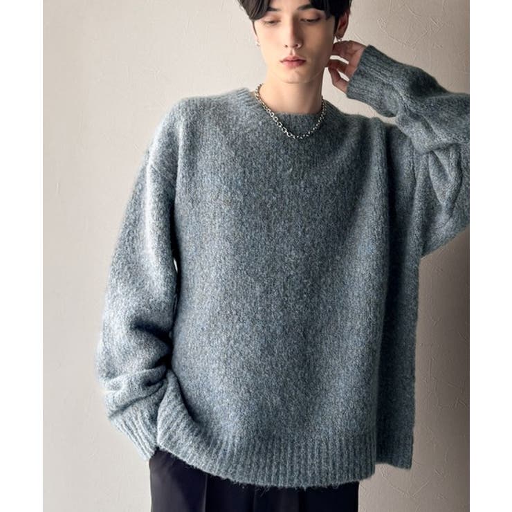 「深みのある大人に。」クルーネックミックスカラー糸ニット Crew neck | Classical Elf Men | 詳細画像20 
