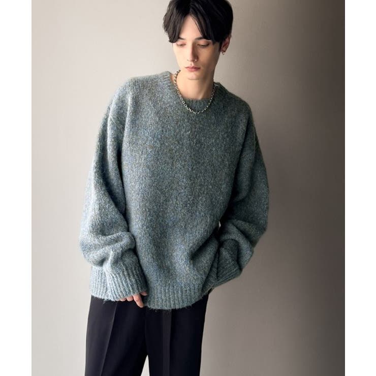 「深みのある大人に。」クルーネックミックスカラー糸ニット Crew neck | Classical Elf Men | 詳細画像25 