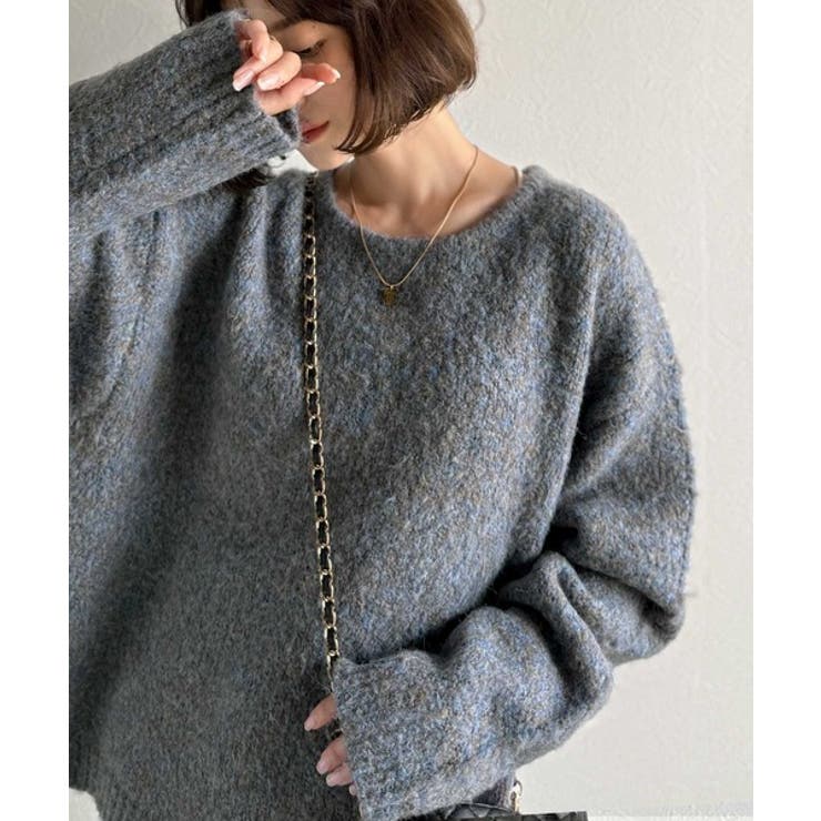 「深みのある大人に。」クルーネックミックスカラー糸ニット Crew neck | Classical Elf Men | 詳細画像27 