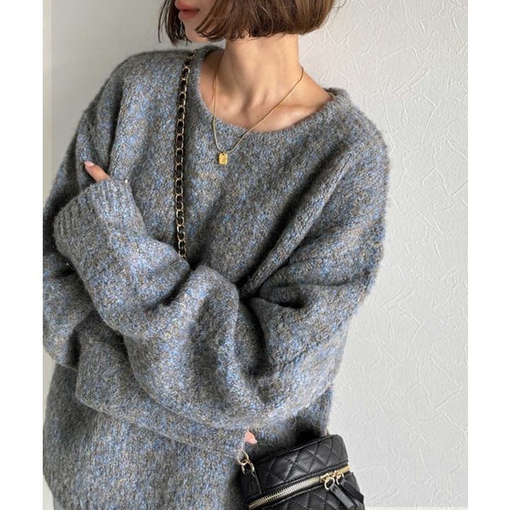 「深みのある大人に。」クルーネックミックスカラー糸ニット Crew neck | Classical Elf Men | 詳細画像28 