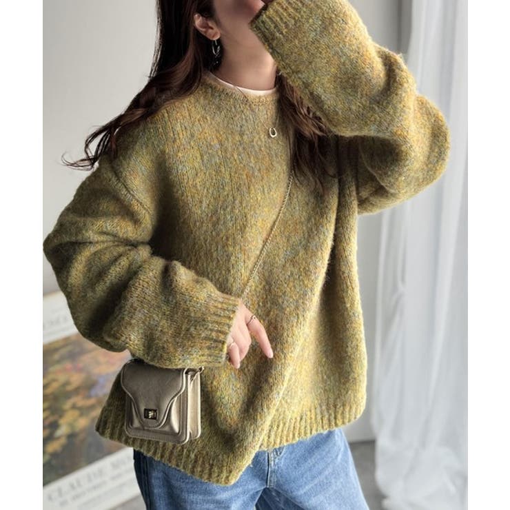 「深みのある大人に。」クルーネックミックスカラー糸ニット Crew neck | Classical Elf Men | 詳細画像37 