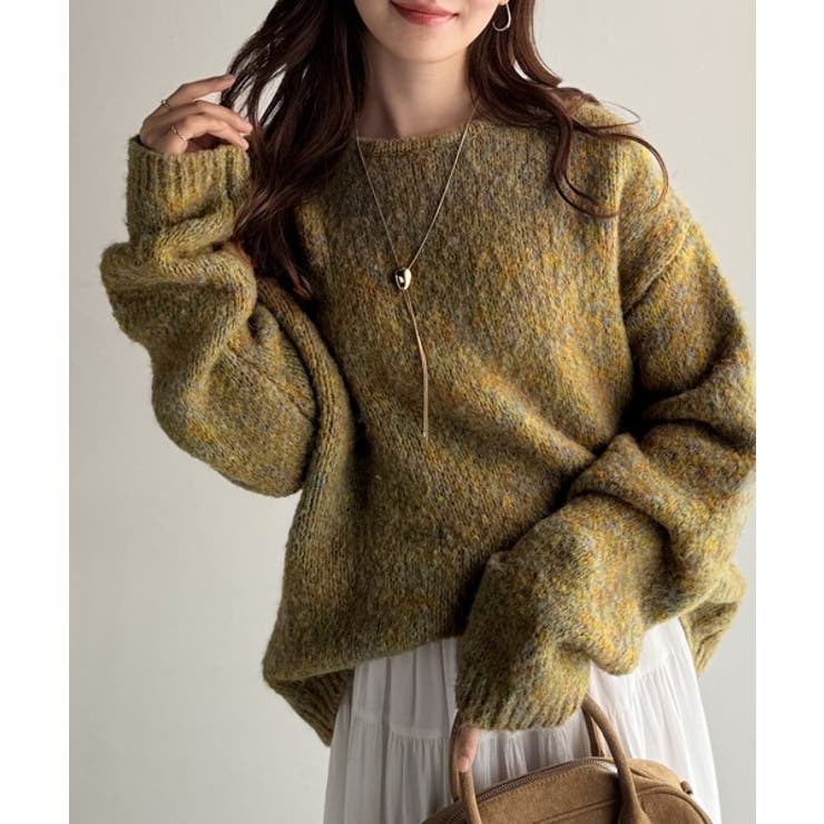 「深みのある大人に。」クルーネックミックスカラー糸ニット Crew neck | Classical Elf Men | 詳細画像39 