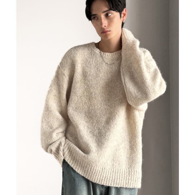 「深みのある大人に。」クルーネックミックスカラー糸ニット Crew neck | Classical Elf Men | 詳細画像2 