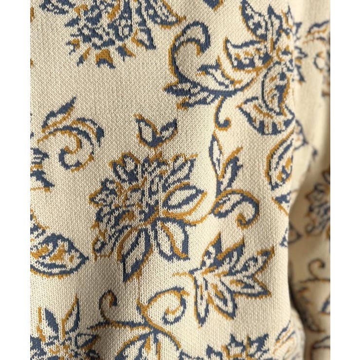 【classical origin】視線を奪う、ジャガード花柄ニット Jacqu… | Classical Elf Men | 詳細画像22 