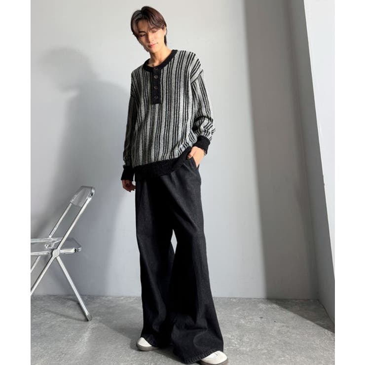 ヘンリーストライプニット Henley Striped | Classical Elf Men | 詳細画像9 