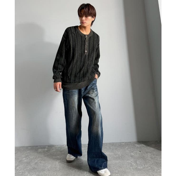 ヘンリーストライプニット Henley Striped | Classical Elf Men | 詳細画像4 