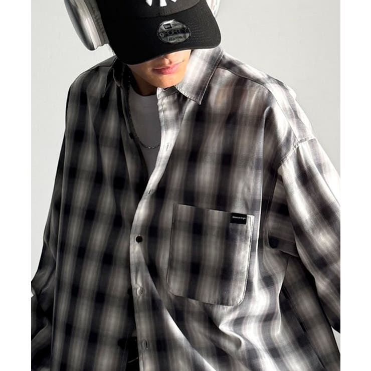 ブラックチェック | 【Classical Origin】ゆとりを着る。ネーム付き胸ポケットビッグシャ… | Classical Elf Men