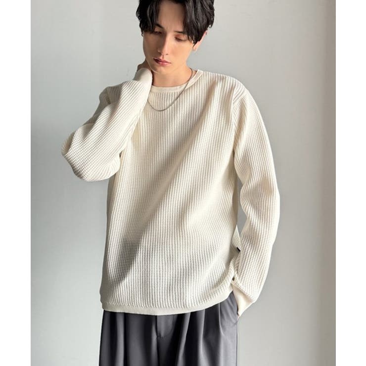 「ベーシックの必需品。」サーマルクルーネックニット Thermal Crew | Classical Elf Men | 詳細画像5 