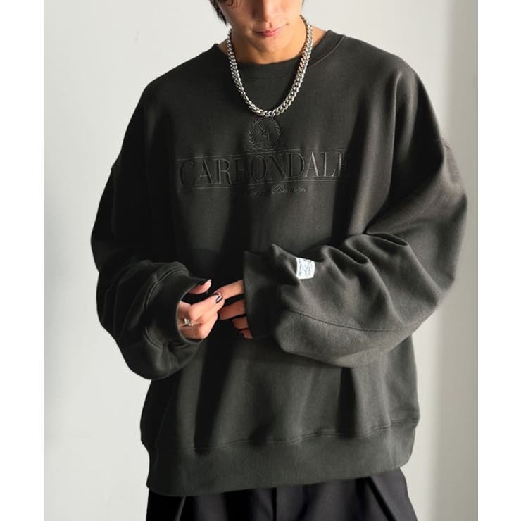 刺繍カレッジロゴ裏起毛スウェット Embroidered College | Classical Elf Men | 詳細画像10 