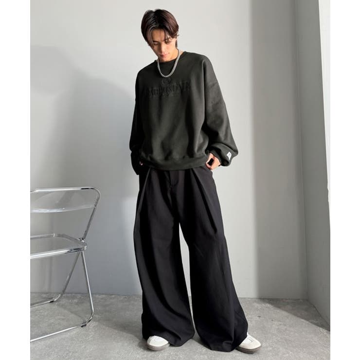 刺繍カレッジロゴ裏起毛スウェット Embroidered College | Classical Elf Men | 詳細画像12 