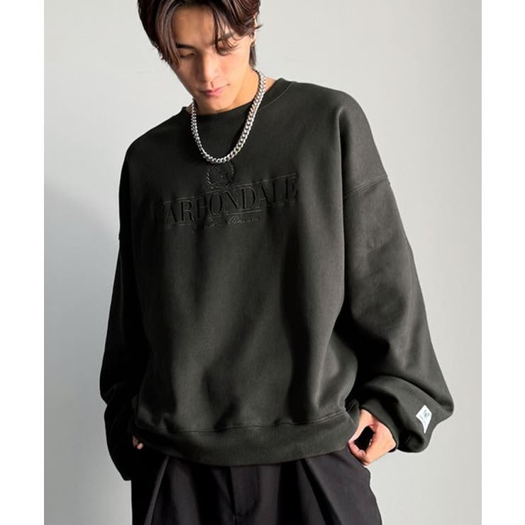 刺繍カレッジロゴ裏起毛スウェット Embroidered College | Classical Elf Men | 詳細画像13 