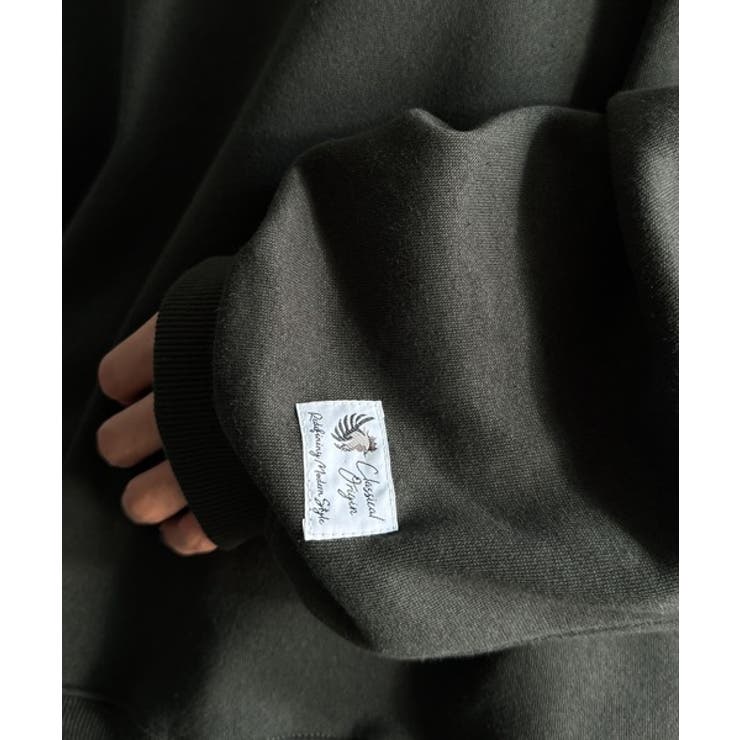 刺繍カレッジロゴ裏起毛スウェット Embroidered College | Classical Elf Men | 詳細画像16 