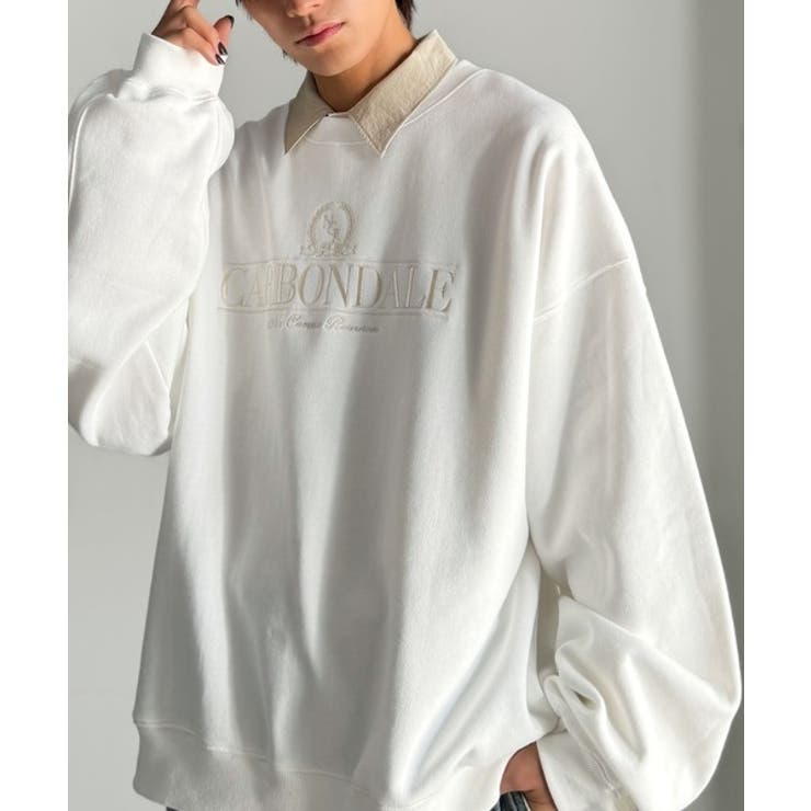 刺繍カレッジロゴ裏起毛スウェット Embroidered College | Classical Elf Men | 詳細画像2 