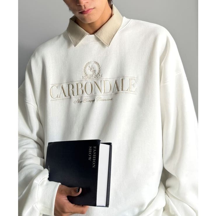 刺繍カレッジロゴ裏起毛スウェット Embroidered College | Classical Elf Men | 詳細画像4 