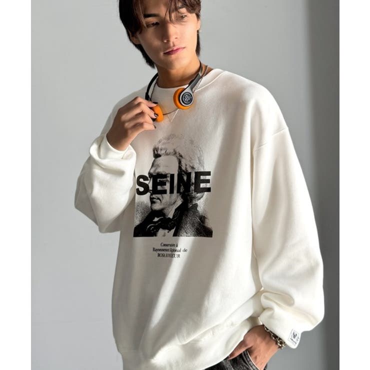 肖像画裏起毛スウェット Face Art | Classical Elf Men | 詳細画像2 