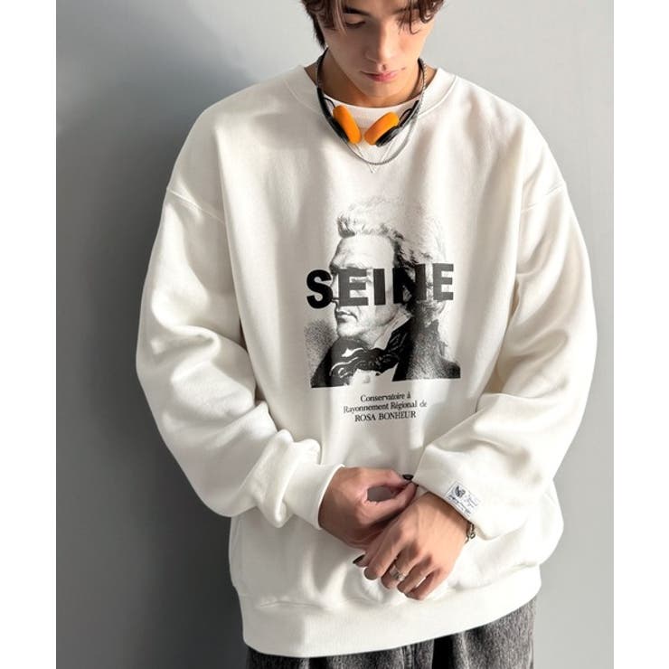 肖像画裏起毛スウェット Face Art | Classical Elf Men | 詳細画像3 