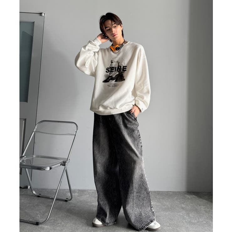 肖像画裏起毛スウェット Face Art | Classical Elf Men | 詳細画像5 