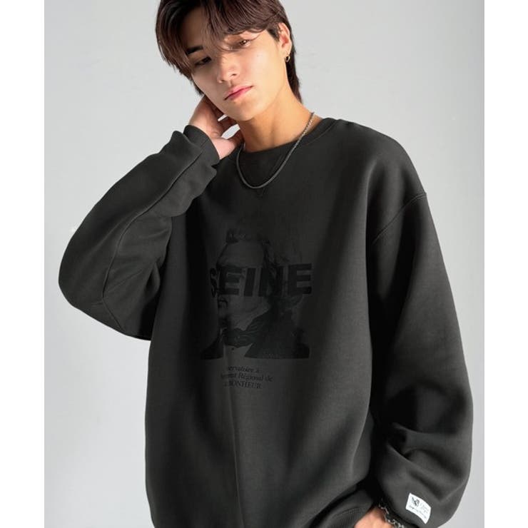 肖像画裏起毛スウェット Face Art | Classical Elf Men | 詳細画像6 