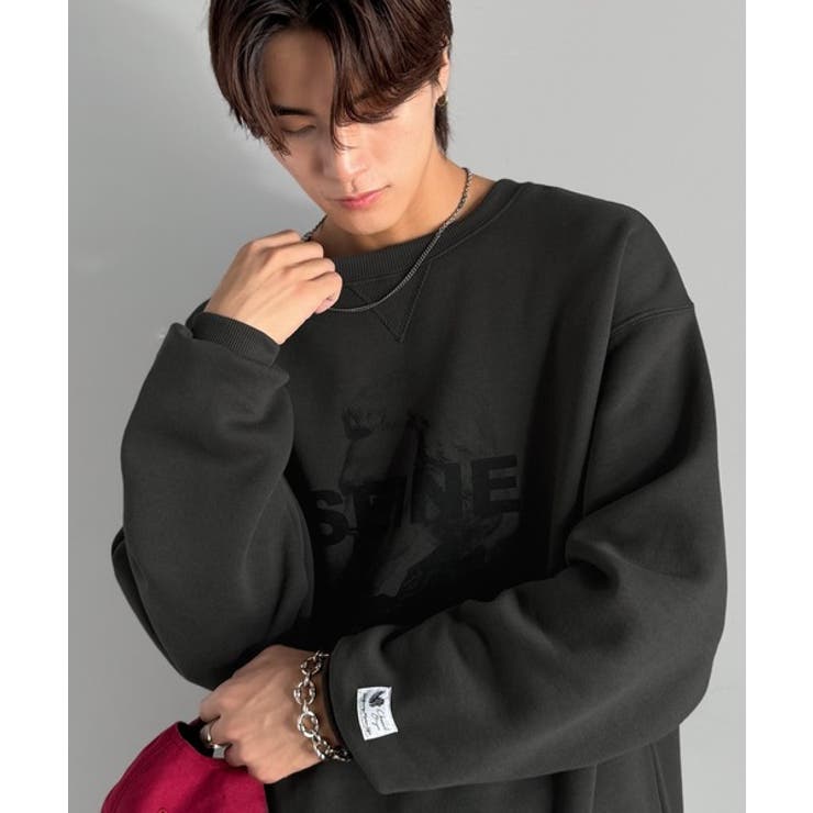 肖像画裏起毛スウェット Face Art | Classical Elf Men | 詳細画像7 