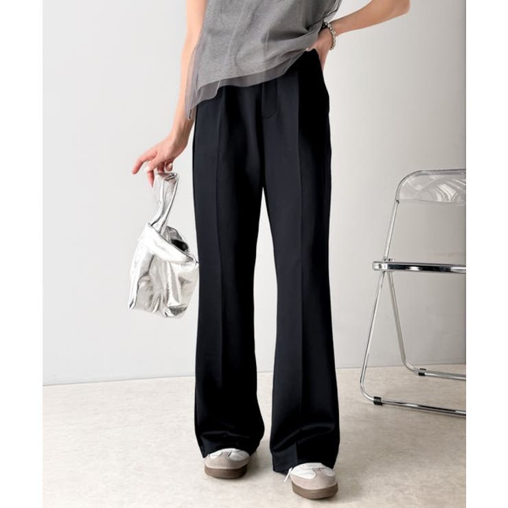 センタープレスが今っぽい。マニッシュなカットフレアパンツ。 | Classical Elf  | 詳細画像18 