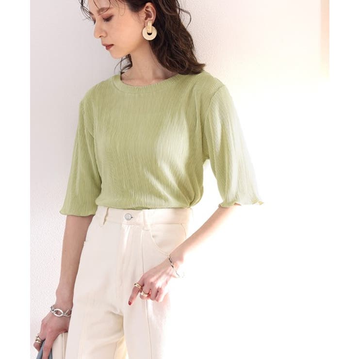 プリーツLOVER。メロープリーツ5分袖トップス | Classical Elf  | 詳細画像16 