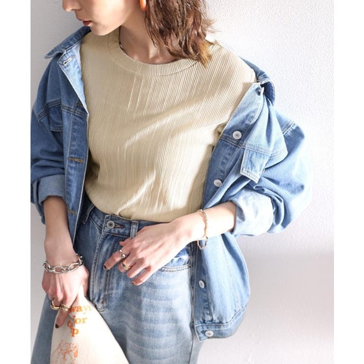 プリーツLOVER。メロープリーツ5分袖トップス | Classical Elf  | 詳細画像23 