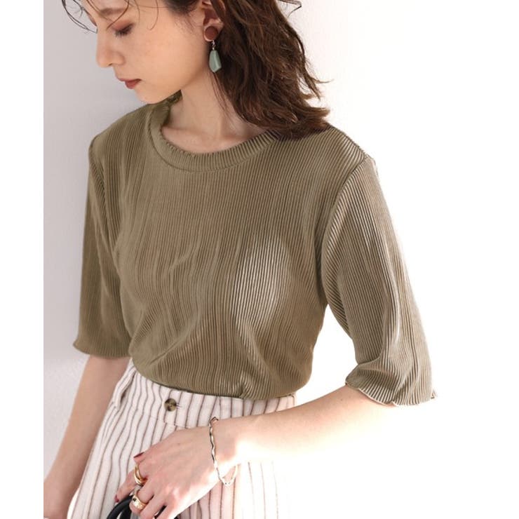 プリーツLOVER。メロープリーツ5分袖トップス | Classical Elf  | 詳細画像27 