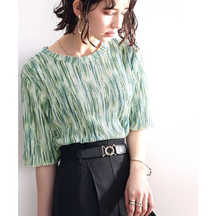 プリーツLOVER。メロープリーツ5分袖トップス | Classical Elf  | 詳細画像9 